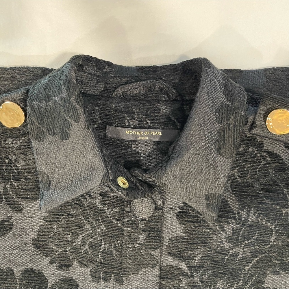 Mother of Pearl London | Jacquard Print Jacket | Black | XS-M - Picture 12 of 13